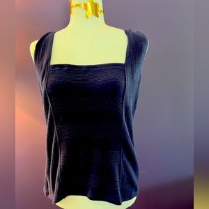 Pretty navy knit Anthro top